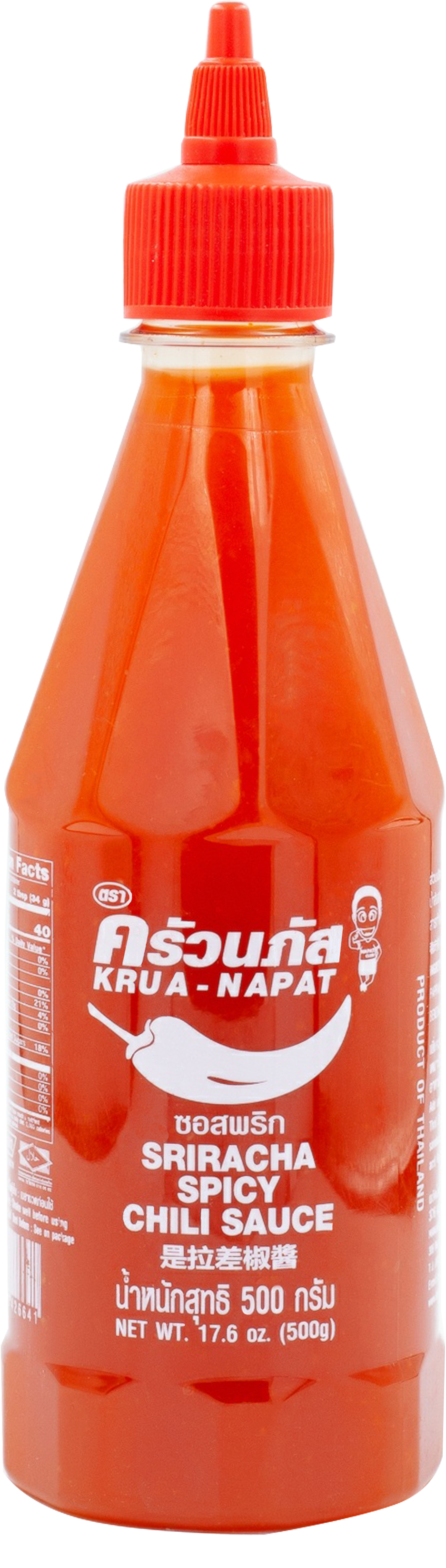 Kruanapat Sriracha Spicy Chili Sauce 500g x 24 Bottles